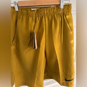 Nike Dri-Fit Flex Woven 9" Unlined Training Mens Gym Shorts Bronzine